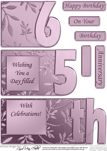 Roses and Metallic Lace No-Hole Fold Back Card