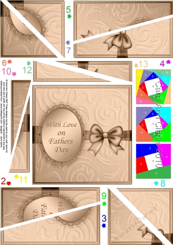 Fathers Day Twisted Spiral Side Stacker