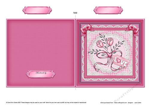 Lovely Roses Cut and Fold Card  