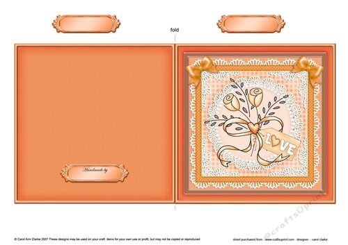 Lovely Roses Cut and Fold Card  