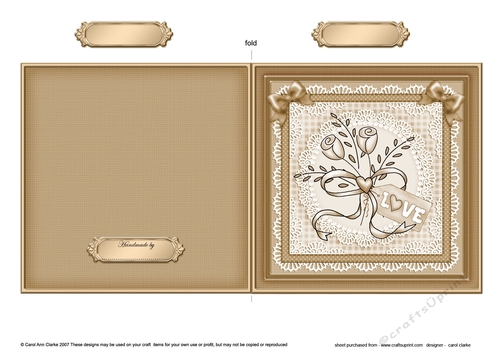 Lovely Roses Cut and Fold Card  