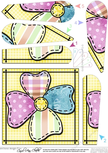 Patchwork Petals Fan Pyramage Topper