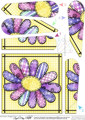 Patchwork Petals Fan Pyramage Topper
