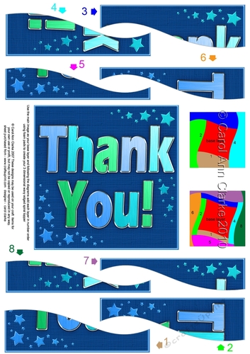 Thank You Wavy Spiral Side Stacker