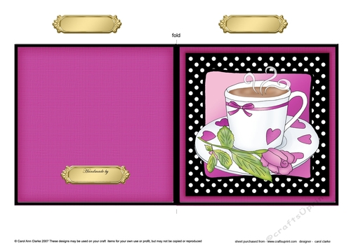Time for Tea Quick Cut and Fold Card  