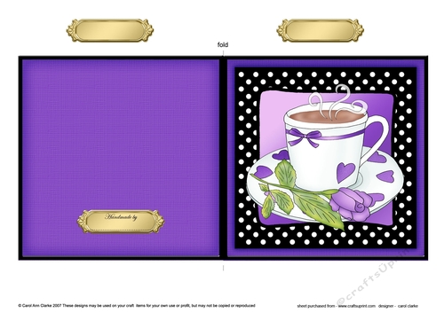 Time for Tea Quick Cut and Fold Card  