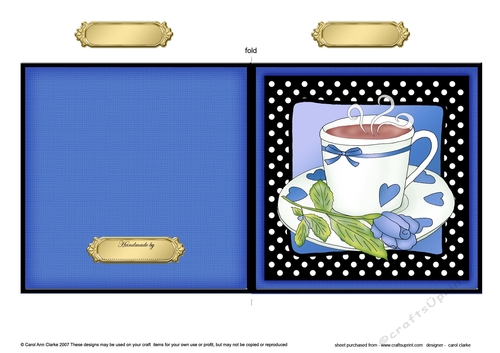 Time for Tea Quick Cut and Fold Card  