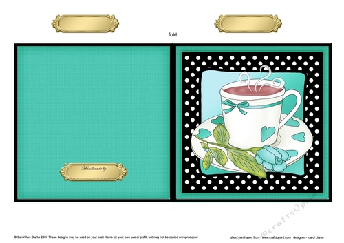 Time for Tea Quick Cut and Fold Card  