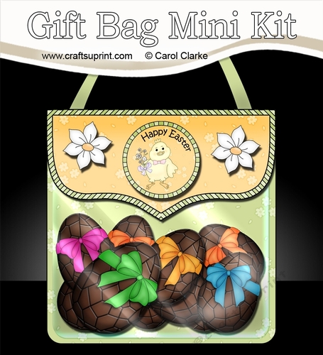 3D Easter Chick Gift Bag Mini Kit