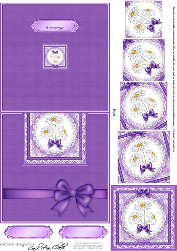 Denim & Daisies No-Hole Over the Edge with spiral pyramid