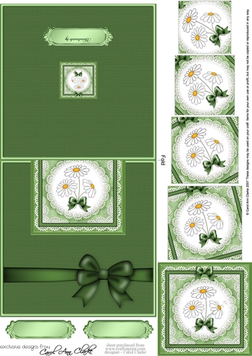 Denim & Daisies No-Hole Over the Edge with spiral pyramid