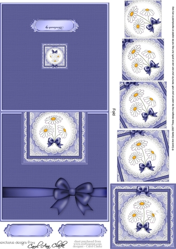 Denim & Daisies No-Hole Over the Edge with spiral pyramid