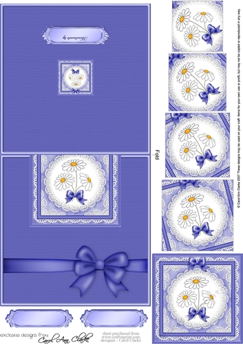 Denim & Daisies No-Hole Over the Edge with spiral pyramid
