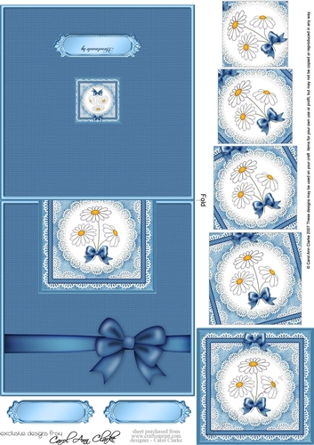 Denim & Daisies No-Hole Over the Edge with spiral pyramid