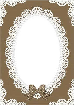 A4 Pearls and Lace Card Front