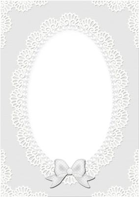 A4 Pearls and Lace Card Front