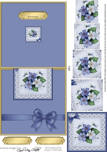 Pretty Viola No-Hole Over the Edge with spiral pyramid
