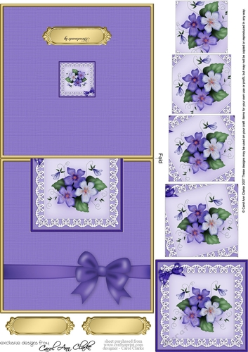 Pretty Viola No-Hole Over the Edge with spiral pyramid