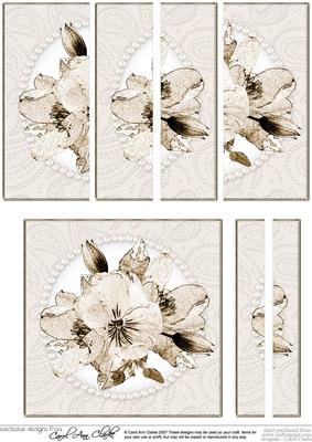 Posy and Pearls Quick Card with Side Stacker Topper