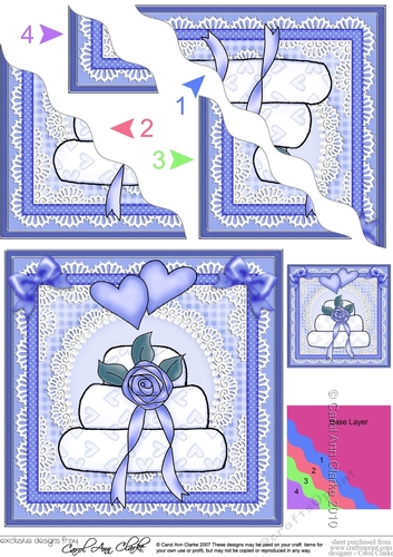 40th Metallic Age Quick Card with Twisted Pyramage