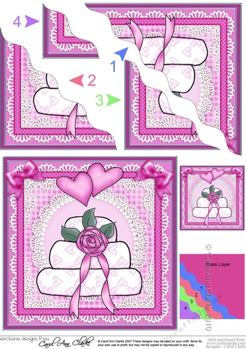 40th Metallic Age Quick Card with Twisted Pyramage
