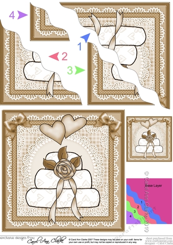 40th Metallic Age Quick Card with Twisted Pyramage