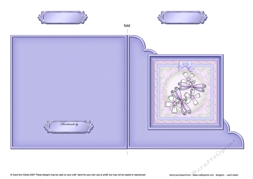 Dreamy Dragonflies Cut and Fold Corner Card 