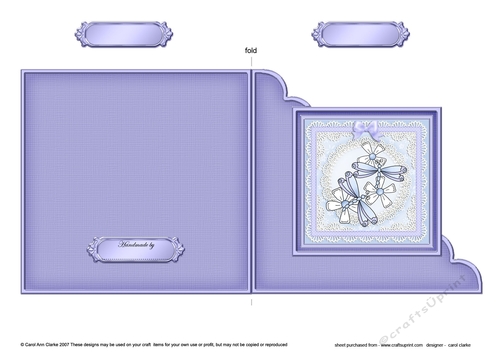 Dreamy Dragonflies Cut and Fold Corner Card 