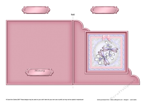 Dreamy Dragonflies Cut and Fold Corner Card 