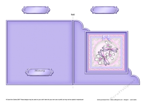 Dreamy Dragonflies Cut and Fold Corner Card 