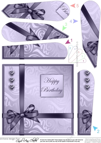 Elegant Flourish Quick Card with Fan Pyramage Topper