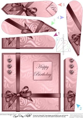 Elegant Flourish Quick Card with Fan Pyramage Topper