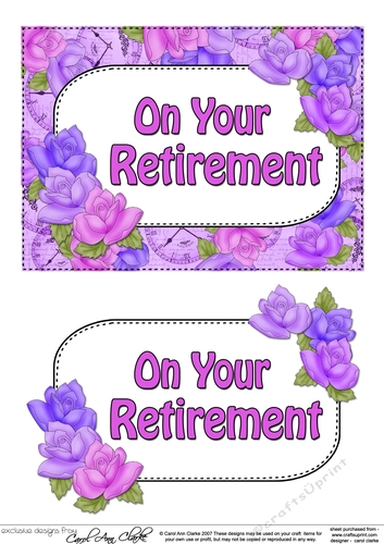 5x7 RETIREMENT Time for Roses 3D Decoupage