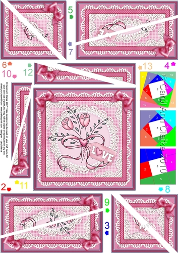 Romantic Lovely Roses Twisted Spiral Side Stacker