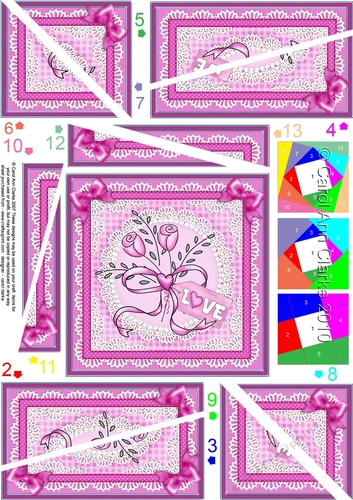 Romantic Lovely Roses Twisted Spiral Side Stacker