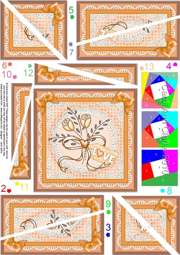Romantic Lovely Roses Twisted Spiral Side Stacker