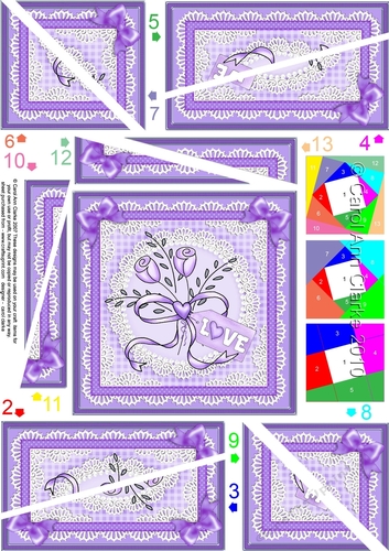 Romantic Lovely Roses Twisted Spiral Side Stacker