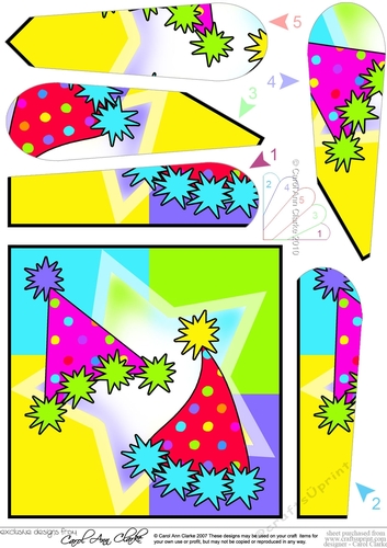 Celebration Party Hats Fan Pyramage Topper