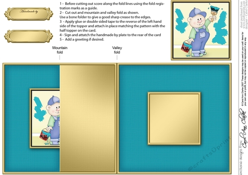 DIY No-Hole Fold Back Card