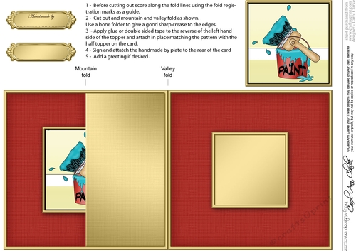 DIY No-Hole Fold Back Card