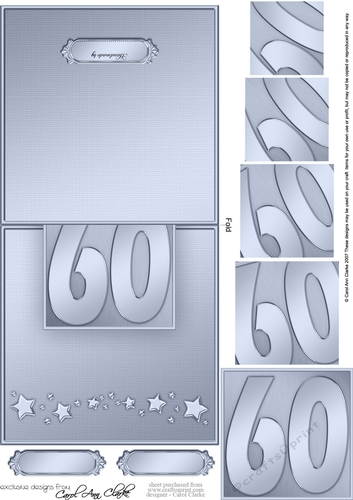 60th No-Hole Over the Edge & spiral pyramid topper