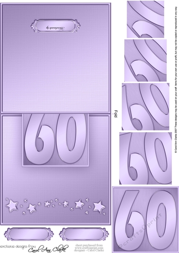 60th No-Hole Over the Edge & spiral pyramid topper