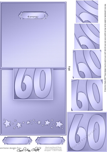 60th No-Hole Over the Edge & spiral pyramid topper