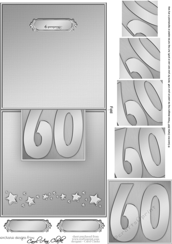 60th No-Hole Over the Edge & spiral pyramid topper