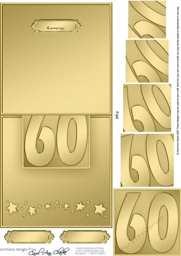 60th No-Hole Over the Edge & spiral pyramid topper