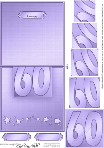 60th No-Hole Over the Edge & spiral pyramid topper