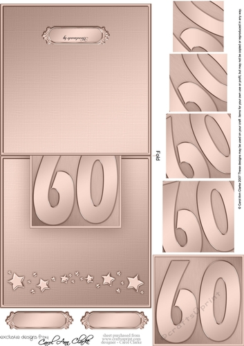 60th No-Hole Over the Edge & spiral pyramid topper