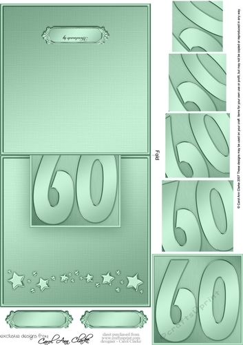 60th No-Hole Over the Edge & spiral pyramid topper