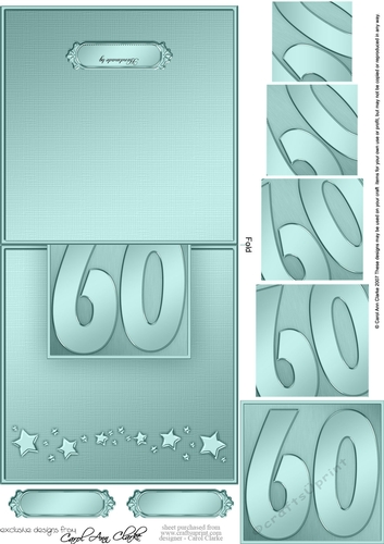 60th No-Hole Over the Edge & spiral pyramid topper