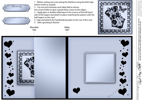 Elegant Hearts Quick Card with Twisted Spiral Side Stacker
